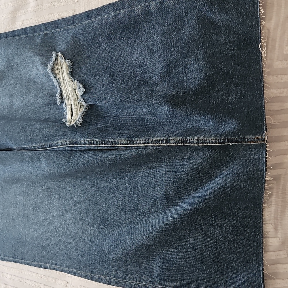 Hudson‎ Rosie High-Rise Wide Leg Ankle Raw Edge Jeans- Size:31:Color: Uptown - Picture 10 of 12